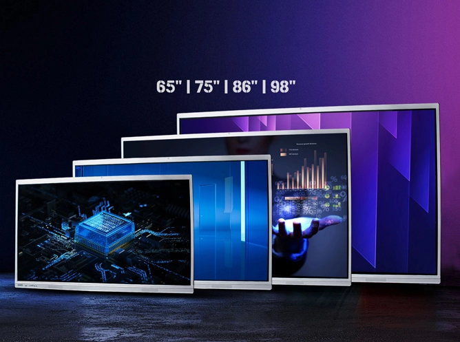 Paparan Panel rata interaktif Ultra 4K