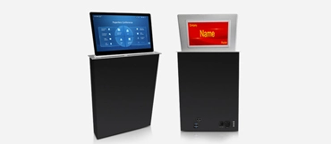 15.6 ''Terminal persidangan Ultra-nipis Condenser HD penuh dengan Monitor mengangkat & papan nama