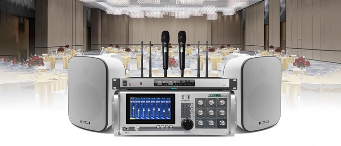 Penyelesaian sistem bunyi profesional untuk dewan perjamuan