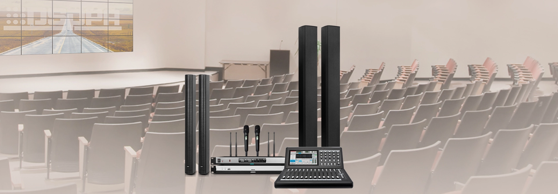 Array Column Speaker with LED Display for Indoor and Outdoor Scenarios DSP2008 & DSP3036 - 翻译中...