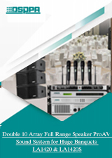 Double 10 Array Full Range Speaker ProAV Sound System for Huge Banquets LA1420 & LA1420S - 翻译中...