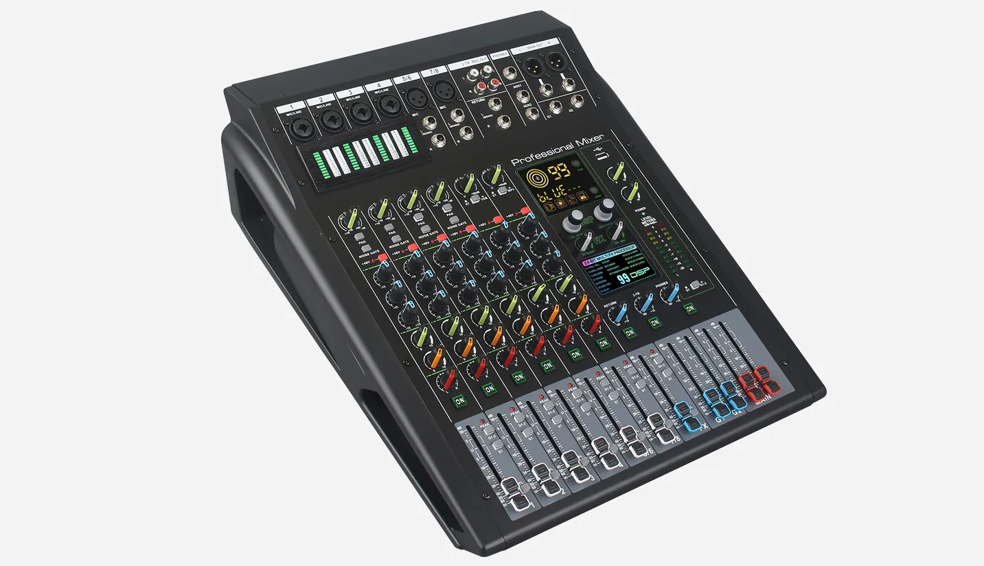 8-Channel Analog Mixing Console - 翻译中...