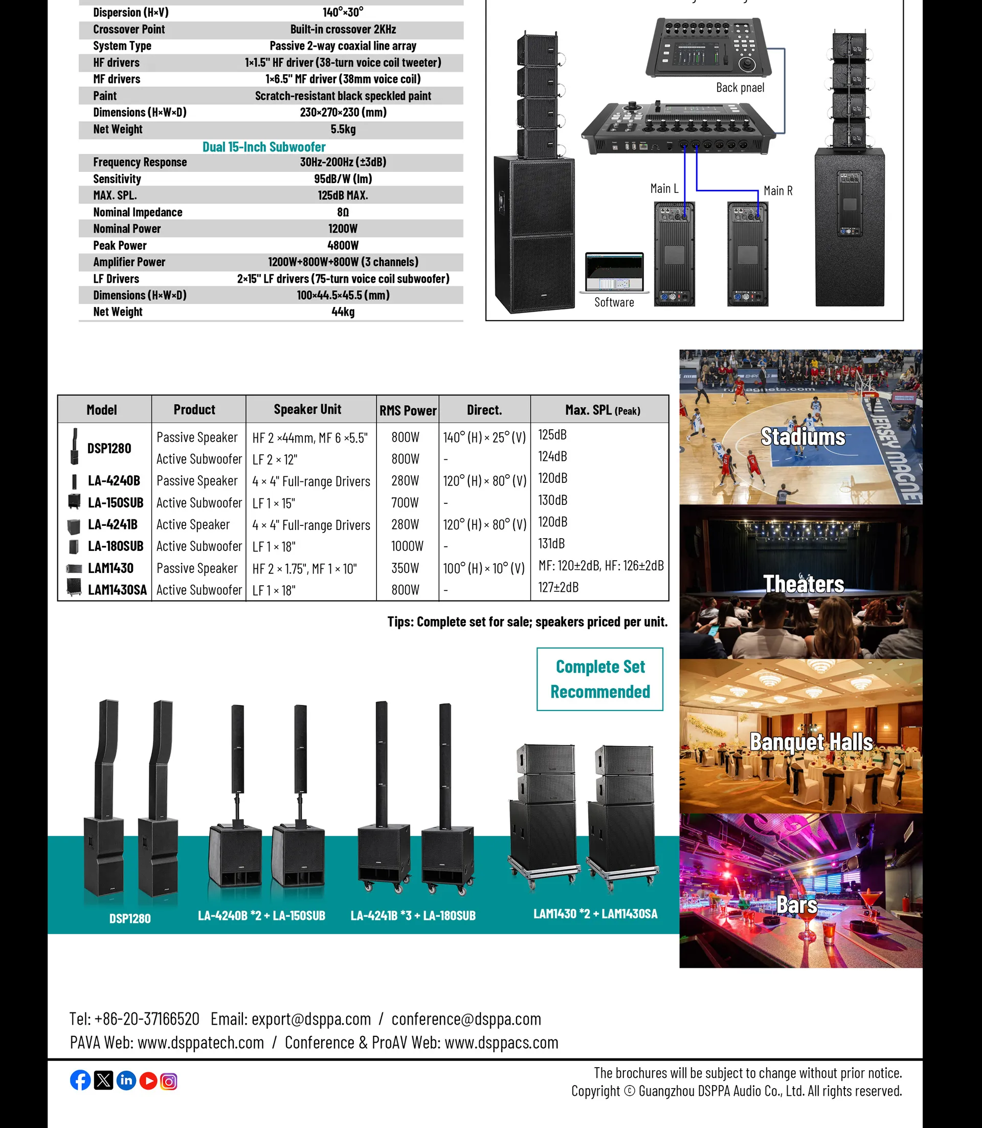 Professional Active Line Array Speaker System - 翻译中...